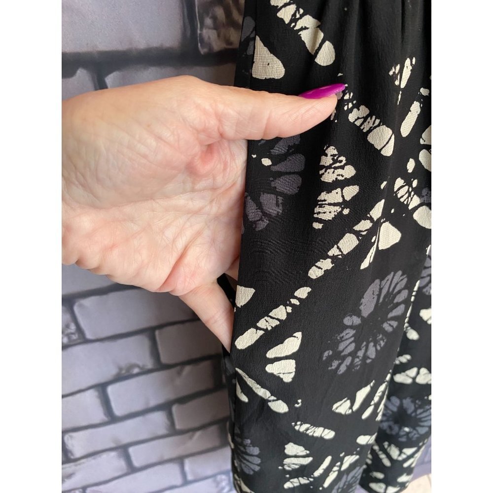 Madewell Black 100% Silk Medallion Spaghetti Strap Racer Back Sundress 2 - Picture 4 of 7